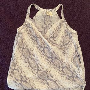 Beige Snakeprint Tank